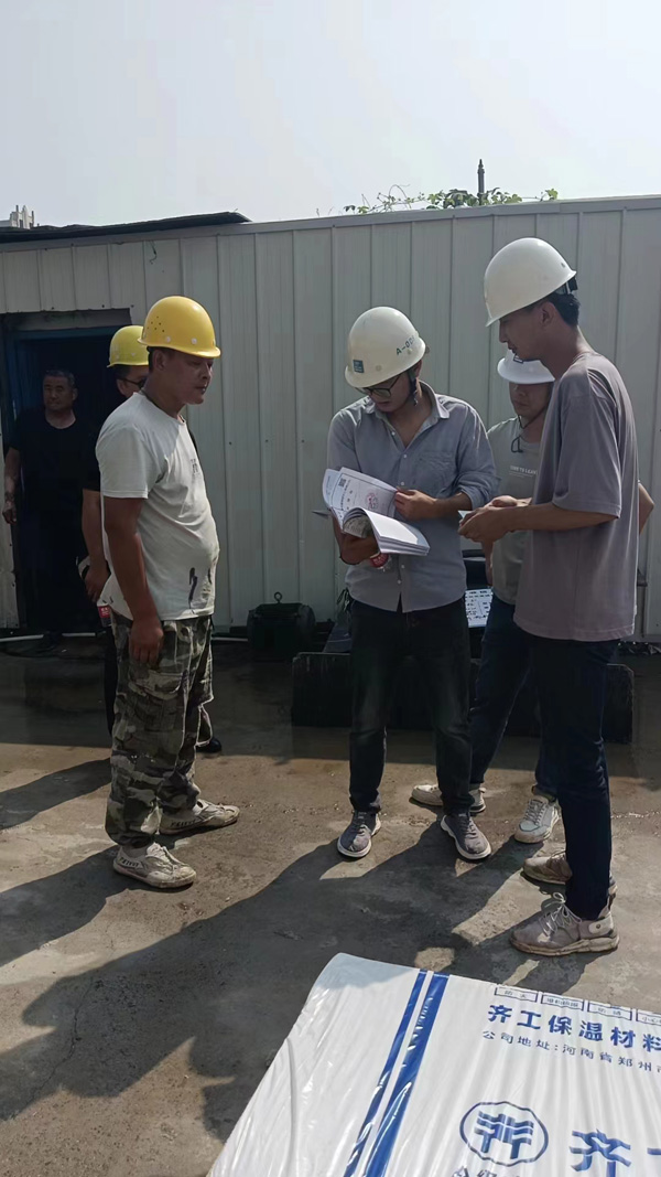 巖棉板驗收現場